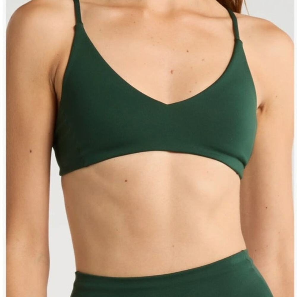 Left on Friday Sunday Bikini Top in Palm Green Size Small / 4